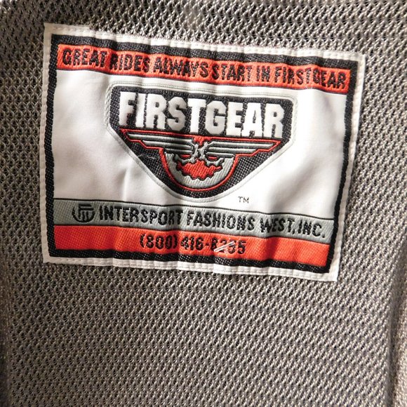 FIRST GEAR Hyper Tex Black Padded Motorcycle Jacket Size Large - Picture 2 of 13